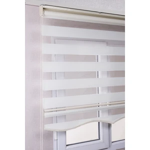 Bizden Perde Etekli Ekru Düz Zebra Kaliteli Güneşlik Stor Perde