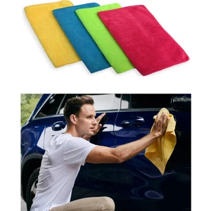 Mastercar Pasta Cila Uygulama ve Torpido Temizleme Microfiber Havlu ve Kurulama Temizlik Bezi 4 Lü Eko Paket