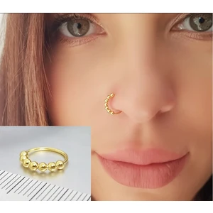 Begonia Accessories 925 Ayar Gümüş 7 Top Halka Hızma