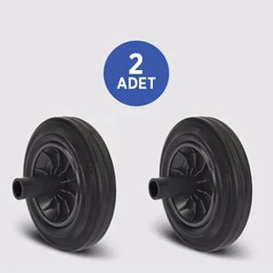 20 cm Plastik Çöp Arabası / Konteynırı Teker 2 Adetr
