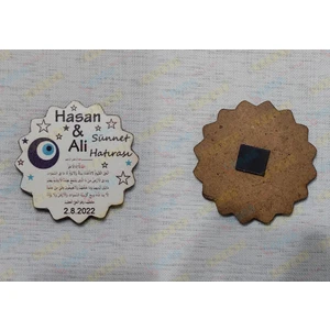 Kara Bilişim 6 cm Sünnet Düğünü Magnet Söz Nişan Nikah Düğün 25 Adet