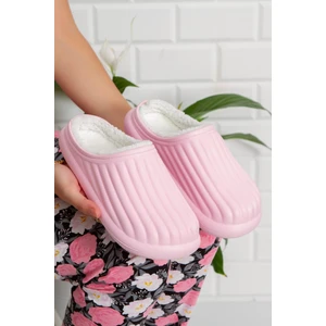 Modafrato Flora Kapalı Içi Yünlü Unisex Ev Terliği Kışlık Terlik