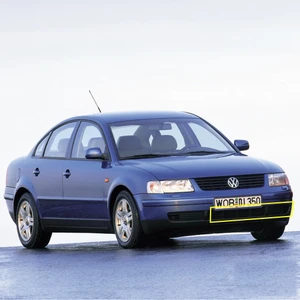 Vw Volkswagen Passat B5 1997-2000 Ön Tampon Sol Orta Izgara Kapağı Uzun Taraf 3B0853677B