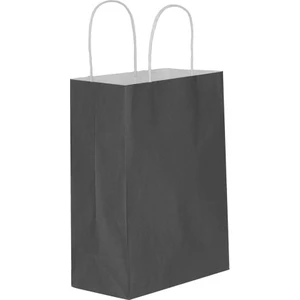 Tatlı Günler  Büyük Boy 31X41 cm Büküm Saplı Kağıt / Karton Çanta-Poşet Siyah