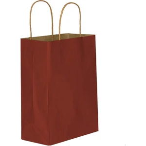 Tatlı Günler 5 Li Büyük Boy  31X41 cm Büküm Saplı Kağıt / Karton Çanta-Poşet Bordo