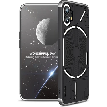 Qichengda Nothing Telefon 1 Oyma Zırh Anti-Damla Ekleme Renk Sert Pc Koruması Cep Telefonu Kılıfı