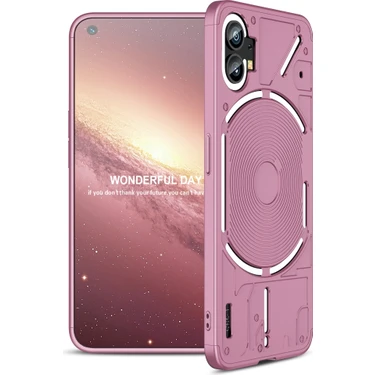 Qichengda Nothing Telefon 1 Oyma Zırh Anti-Damla Ekleme Renk Sert Pc Koruması Cep Telefonu Kılıfı