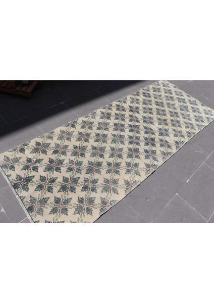 Türk Halısı, Eskitme Halı, Halı, 92X244 cm Bej Halı, Yün Mutfak Halı, Organik Koridor Halı, 7149 fırsatları