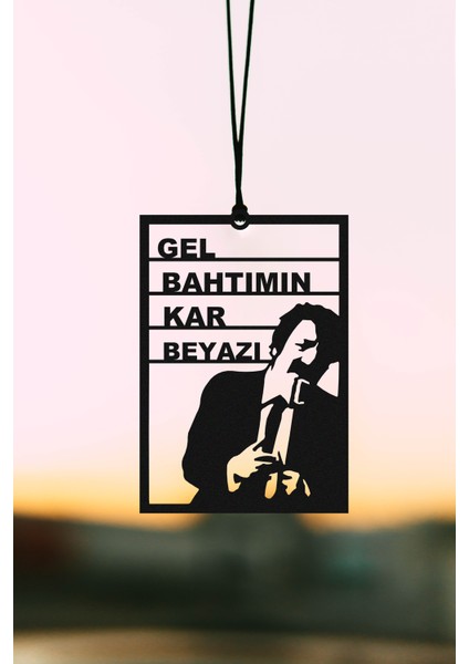 Metal Araba Süsü Gel Bahtımın Kar Beyazı Dikiz Aynası Süsü Hediyelik fiyatları