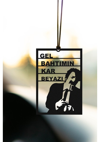 Metal Araba Süsü Gel Bahtımın Kar Beyazı Dikiz Aynası Süsü Hediyelik modelleri