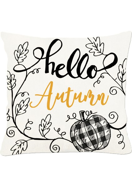 Hello Autumn Sonbahar Kırlent Kılıfı