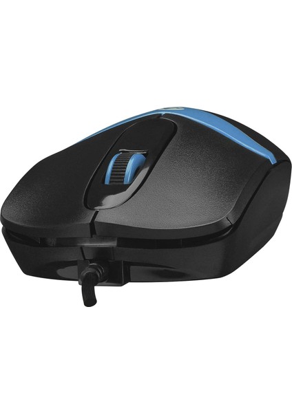 SM-220 USB Siyah/mavi 1200DPI 3D Optik Kablolu Mouse