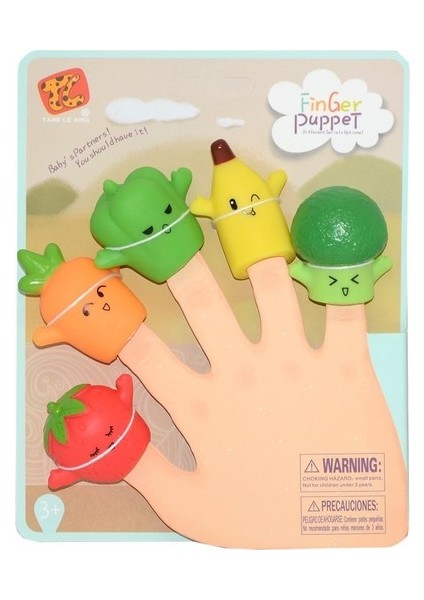PopŞeker Finger Puppet Parmak Kukla Meyve/ Sebze Kuklası