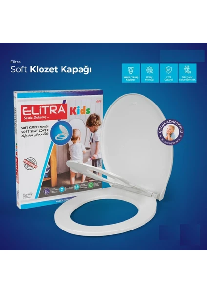 Kids Klozet Kapağı Çocuk Adaptörlü