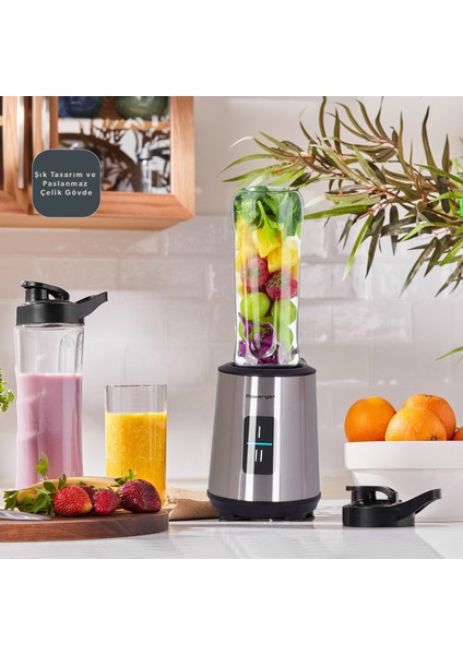 Fitmix 600ML Mataralı Smoothie Blender Kişisel Blender 300W