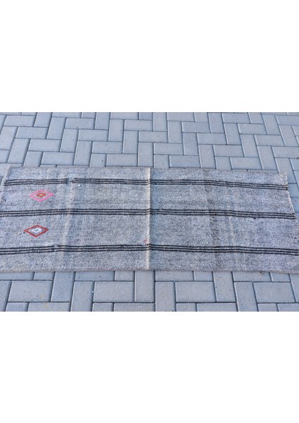 Eskitme Halı, Türk Halısı, Halı, 65X170 Cm Bej Halı, Bahçe Mutfak Halı, Bohemsı Mutfak Halı, 8355