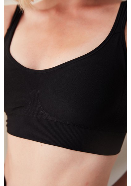 Siyah New Seamless Spor Bra fırsatları