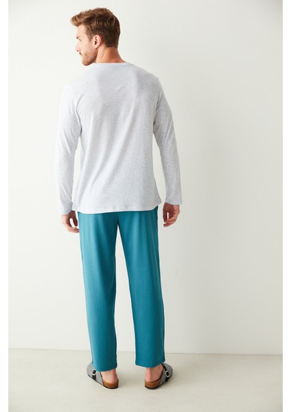 Çok Renkli Lic Men Live To Skate Pijama Takımı