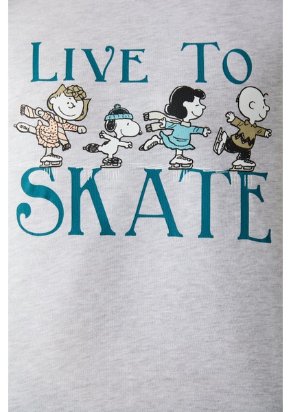 Çok Renkli Lic Men Live To Skate Pijama Takımı modelleri