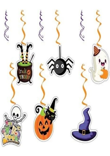 Happy Halloween 6'lı Tavan Süs
