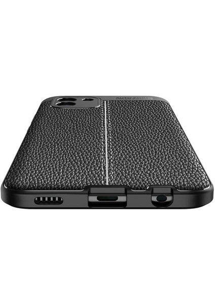 Samsung Galaxy A03 Kılıf Niss Deri Desen Silikon