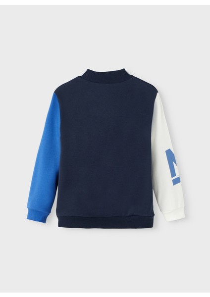 Baskılı Erkek Çocuk Lacivert Sweatshirt Nkmnesım Ls Loose Sweat Bru fırsatları