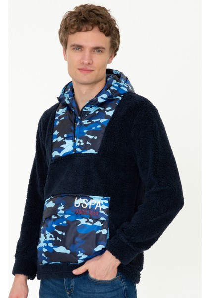 Kapüşon Yaka Lacivert Erkek Sweatshirt Pınot modelleri