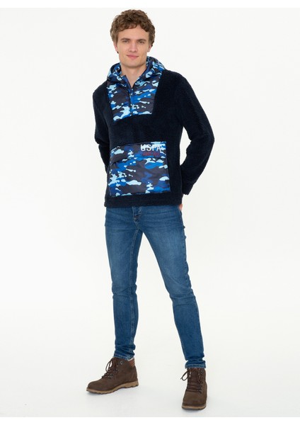 Kapüşon Yaka Lacivert Erkek Sweatshirt Pınot indirimleri