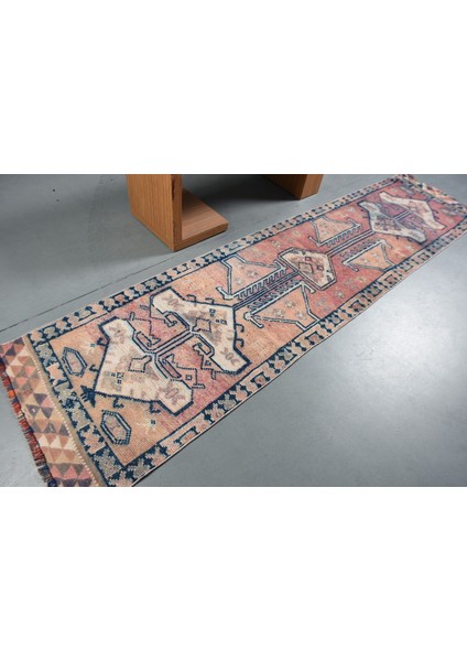 81X321 Cm Mavi Kilim, Bahçe Kilim, Koridorsı Kilim, 10780