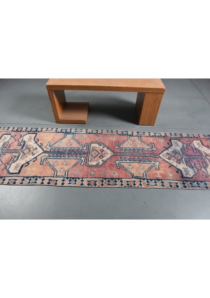 81X321 Cm Mavi Kilim, Bahçe Kilim, Koridorsı Kilim, 10780