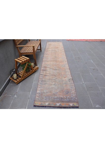 Türk Halısı, Eskitme Halı, Halı, 84X408 Cm Gri Halı, Ofice Koridor Halı, El Dokuma Merdiven Halı, 5 fiyatları