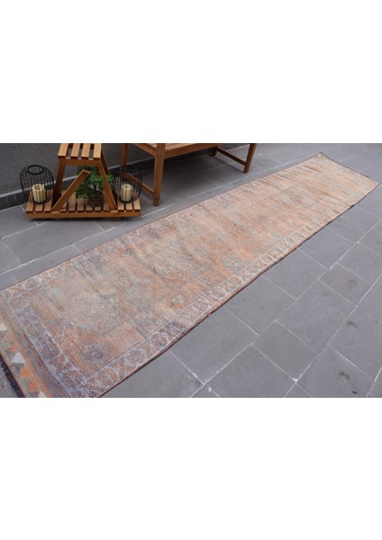 Türk Halısı, Eskitme Halı, Halı, 84X408 Cm Gri Halı, Ofice Koridor Halı, El Dokuma Merdiven Halı, 5 modelleri