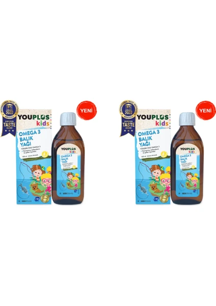 Kids Omega 3 150 ml Şurup 2 Adet