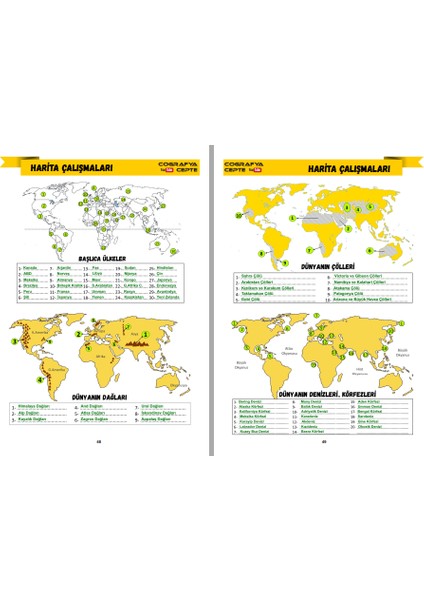 Tyt Coğrafya Deneme - Coğrafya Cepte 40 Tyt Denemesi - Video Çözümlü modelleri
