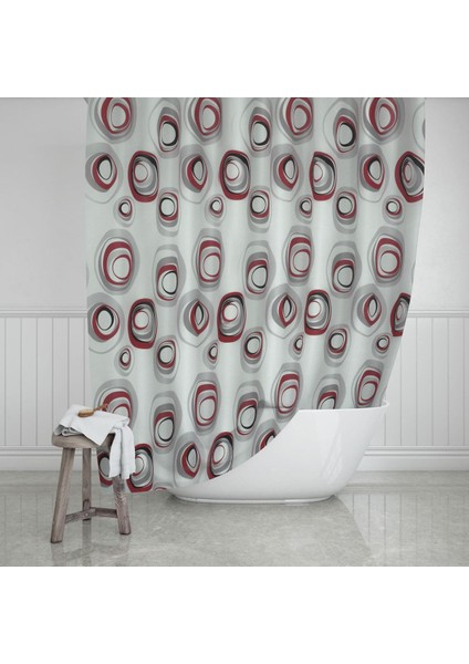 Evdy Banyo Duş Perdesi 4954 Karma Tek Kanat 1X110X200