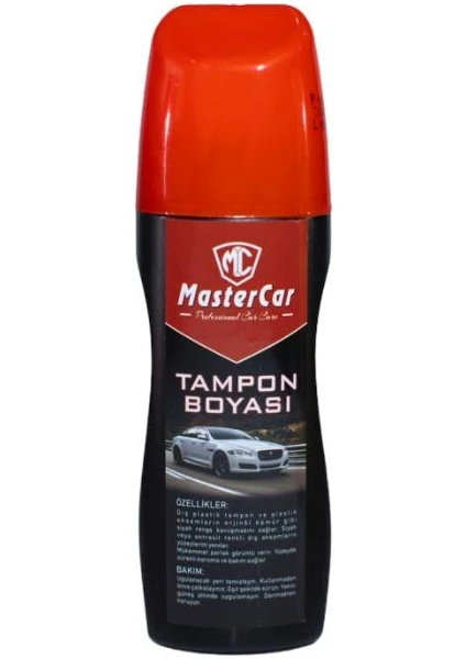 Mastercar Lastik ve Tampon Boyası Parlak Siyah Süngerli