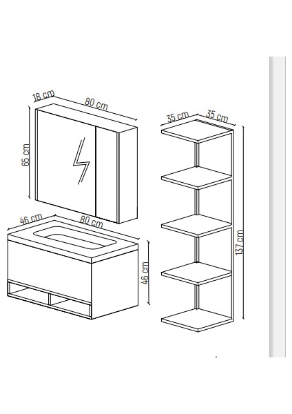 Mora Banyo Dolabı modelleri