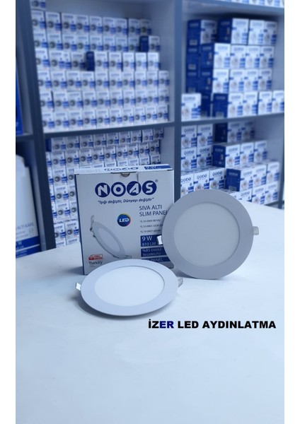 9W LED Panel Beyazışık 2li Paket