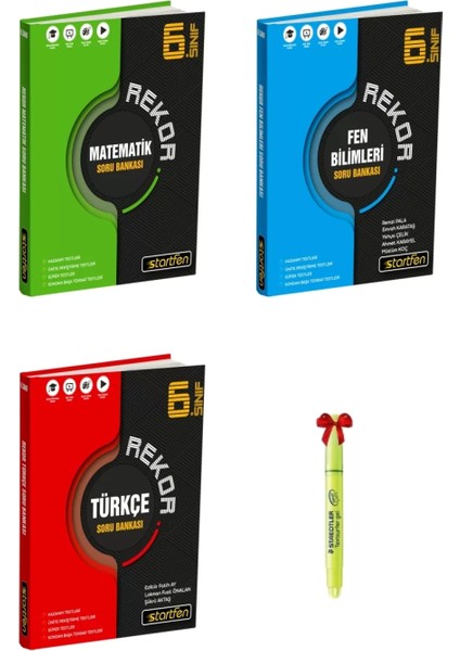 6.sınıf Rekor Matematik Fen Bilimleri ve Türkçe Soru Bankası
