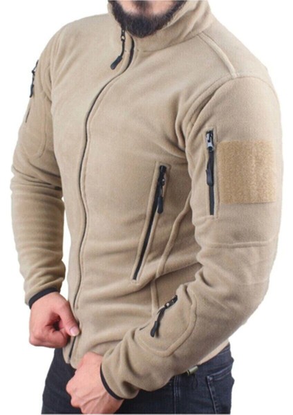 Kum Rengi Taktik Polar Mont 5 Cepli + Türk Bayrağı Peç