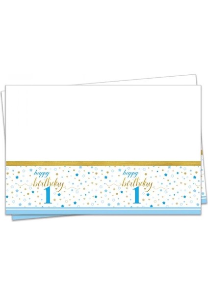 1 Yaş Erkek Masa Örtüsü Mavi 120X180 cm fiyatları