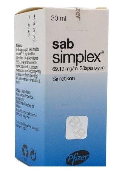 Sab Simplex Süspansiyon Simetikon Damla 30 ml