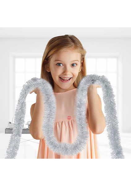 Parti Boyun Simi, 7 cm x 2 mt - Gümüş