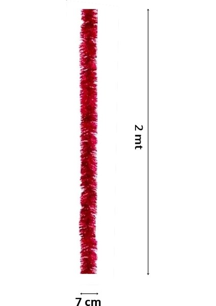 Parti Boyun Simi, 7 cm x 2 mt - Kırmızı fiyatları