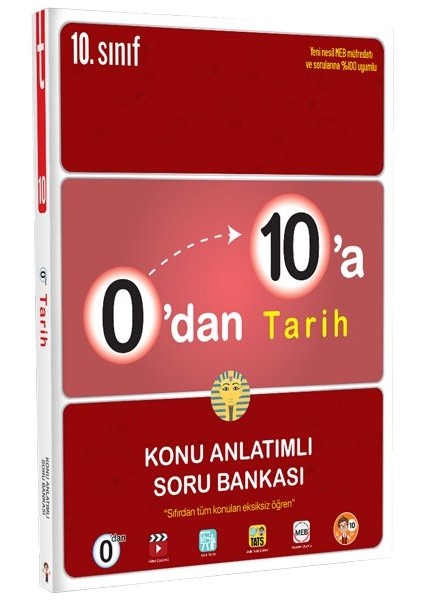 10. Sınıf 0'dan 10'a Tarih Konu Anlatımlı Soru Bankası