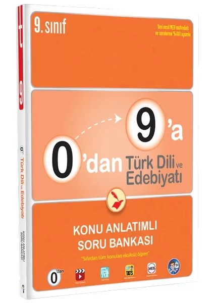 9. Sınıf 0'dan 9'a Türk Dili ve Edebiyatı Konu Anlatımlı Soru Ban