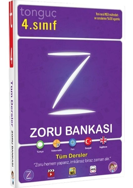 Tonguç Akademi 4. Sınıf Tüm Dersler Zoru Bankası 2022