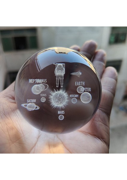 Renk Değiştiren Uzay Temalı Işıklı Cam Küre 8cm*6cm fiyatları