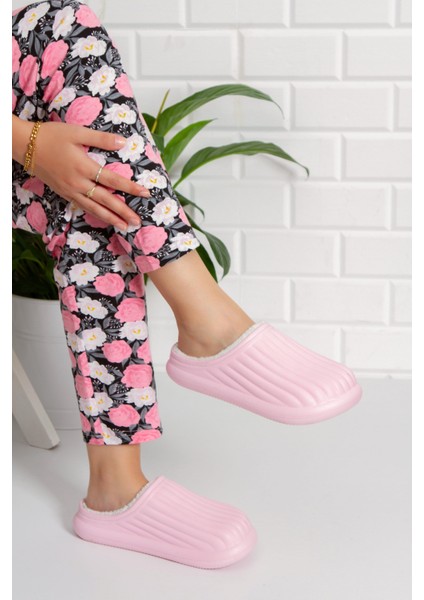 Flora Kapalı Içi Yünlü Unisex Ev Terliği Kışlık Terlik modelleri