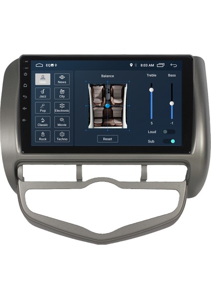 Honda Jazz Android 11 Carplay Multimedya Ekran Teyp 2GB+16GB